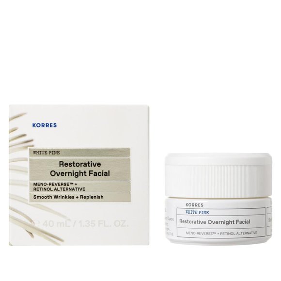 KORRES White Pine Meno-Reverse Restorative Overnight Facial 1.35 oz Anti Aging